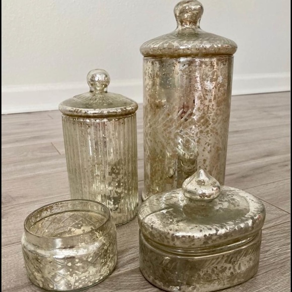 Anthropologie Other - Anthropologie Mercury glass set